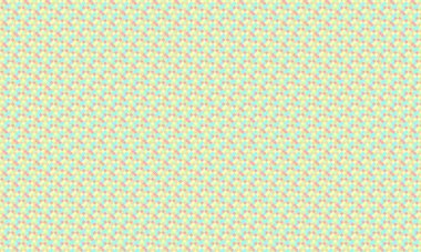 Küçük renkli karelerin yoğun yinelenen deseni köşegen bir şebekede pikselleştirilmiş, geometrik mozaik oluşturur.