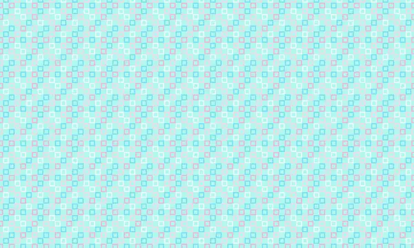 Modern bir soyut arkaplan için tek bir geometrik ızgarada düzenlenmiş özgün çizilmiş karelerin renkli yinelenen şablonu.