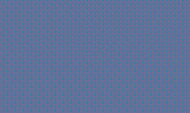 Açılı doğrusal segmentlere sahip özyinelenen kare kalıpları bir ızgara düzeninde soyut yaprak benzeri şekiller oluşturur.