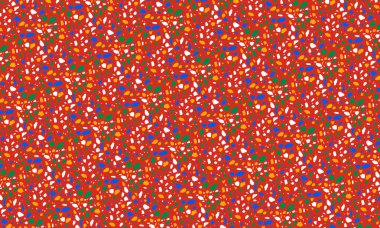 Düzensiz taşımsı şekillere sahip renksiz terrazzo desenleri, yüzeyler, arka planlar ve moda dekorasyon projeleri için ideal..