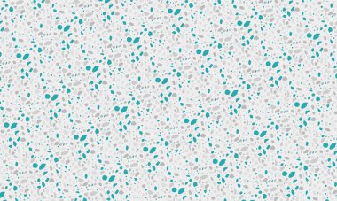 Düzensiz taşımsı şekillere sahip renksiz terrazzo desenleri, yüzeyler, arka planlar ve moda dekorasyon projeleri için ideal..