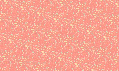 Düzensiz taşımsı şekillere sahip renksiz terrazzo desenleri, yüzeyler, arka planlar ve moda dekorasyon projeleri için ideal..