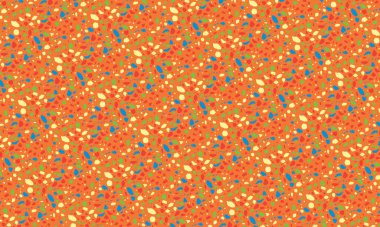 Düzensiz taşımsı şekillere sahip renksiz terrazzo desenleri, yüzeyler, arka planlar ve moda dekorasyon projeleri için ideal..