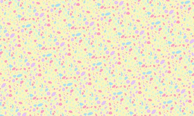 Düzensiz taşımsı şekillere sahip renksiz terrazzo desenleri, yüzeyler, arka planlar ve moda dekorasyon projeleri için ideal..