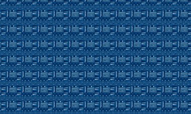 Cesur geometrik şekiller ve geleneksel etnik semboller içeren tekstil, arkaplan ve baskılar için ideal kabile desenleri tekrarlanıyor.