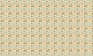 Cesur geometrik şekiller ve geleneksel etnik semboller içeren tekstil, arkaplan ve baskılar için ideal kabile desenleri tekrarlanıyor.