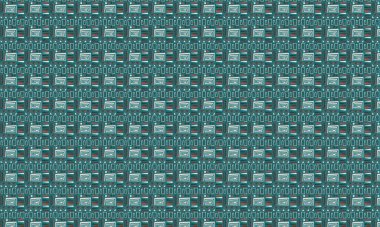 Cesur geometrik şekiller ve geleneksel etnik semboller içeren tekstil, arkaplan ve baskılar için ideal kabile desenleri tekrarlanıyor.