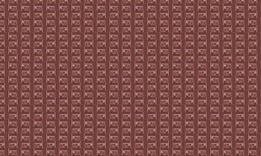 Etnik semboller, spiraller ve çizgiler içeren tekstil ve dekor için mükemmel canlı geometrik düzende tekrarlanan kabile tasarımı.