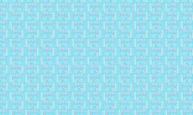 Etnik semboller, spiraller ve çizgiler içeren tekstil ve dekor için mükemmel canlı geometrik düzende tekrarlanan kabile tasarımı.