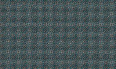 Dalgalı çizgileri, dairesel şekilleri ve ritmik geometrik dizaynlı yıldız benzeri motifleri olan soyut, pürüzsüz desen..