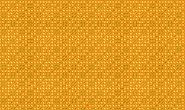 Dalgalı çizgileri, dairesel şekilleri ve ritmik geometrik dizaynlı yıldız benzeri motifleri olan soyut, pürüzsüz desen..