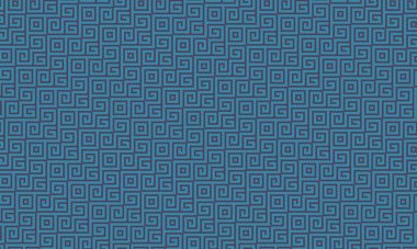 Kültürel ve dekoratif kullanım için pikselli dikişsiz dizayn içinde tekrarlayan geometrik spiraller içeren etnik Afrika esinlenilmiş desen.