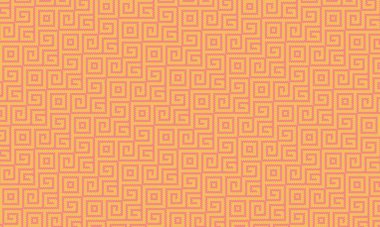 Kültürel ve dekoratif kullanım için pikselli dikişsiz dizayn içinde tekrarlayan geometrik spiraller içeren etnik Afrika esinlenilmiş desen.