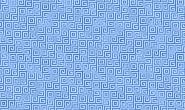 Kültürel ve dekoratif kullanım için pikselli dikişsiz dizayn içinde tekrarlayan geometrik spiraller içeren etnik Afrika esinlenilmiş desen.