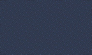 Kültürel ve dekoratif kullanım için pikselli dikişsiz dizayn içinde tekrarlayan geometrik spiraller içeren etnik Afrika esinlenilmiş desen.