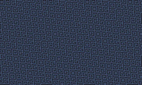 Kültürel ve dekoratif kullanım için pikselli dikişsiz dizayn içinde tekrarlayan geometrik spiraller içeren etnik Afrika esinlenilmiş desen.