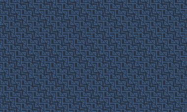 Tekstil ve dekor için yatay şerit düzeninde pikselleştirilmiş zigzag ve üçgen motifler içeren etnik Afrika deseni.