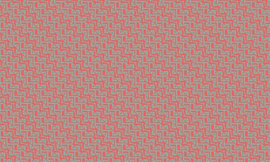 Tekstil ve dekor için yatay şerit düzeninde pikselleştirilmiş zigzag ve üçgen motifler içeren etnik Afrika deseni.