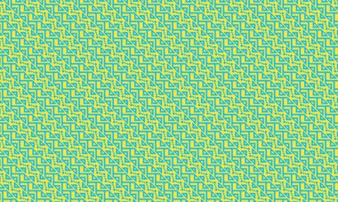 Tekstil ve dekor için yatay şerit düzeninde pikselleştirilmiş zigzag ve üçgen motifler içeren etnik Afrika deseni.