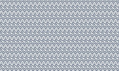 Tekstil ve dekor için yatay şerit düzeninde pikselleştirilmiş zigzag ve üçgen motifler içeren etnik Afrika deseni.