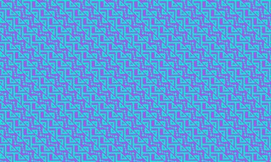 Tekstil ve dekor için yatay şerit düzeninde pikselleştirilmiş zigzag ve üçgen motifler içeren etnik Afrika deseni.