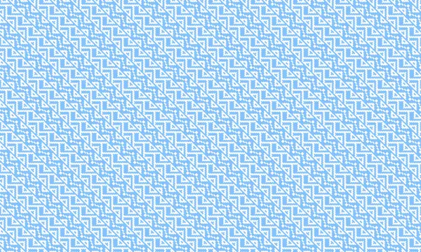 Tekstil ve dekor için yatay şerit düzeninde pikselleştirilmiş zigzag ve üçgen motifler içeren etnik Afrika deseni.