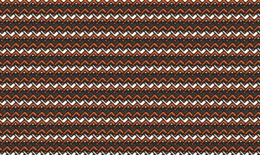 Tekstil ve dekor için ideal geometrik kabile tasarımında elle çizilmiş zikzak çizgileri ve noktalar içeren sanatsal Afrika deseni.