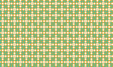 Simetrik bir düzende çiçek ve taç yaprağına benzer elementler içeren batik desenlerin tekstil, arka plan ve etnik tasarım için ideali tekrarlanması.