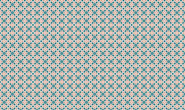 Simetrik bir düzende çiçek ve taç yaprağına benzer elementler içeren batik desenlerin tekstil, arka plan ve etnik tasarım için ideali tekrarlanması.