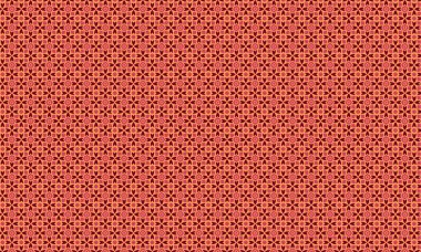 Simetrik bir düzende çiçek ve taç yaprağına benzer elementler içeren batik desenlerin tekstil, arka plan ve etnik tasarım için ideali tekrarlanması.