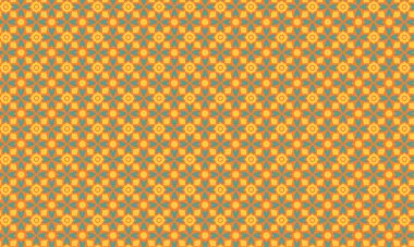 Simetrik bir düzende çiçek ve taç yaprağına benzer elementler içeren batik desenlerin tekstil, arka plan ve etnik tasarım için ideali tekrarlanması.