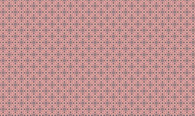 Simetrik bir düzende çiçek ve taç yaprağına benzer elementler içeren batik desenlerin tekstil, arka plan ve etnik tasarım için ideali tekrarlanması.