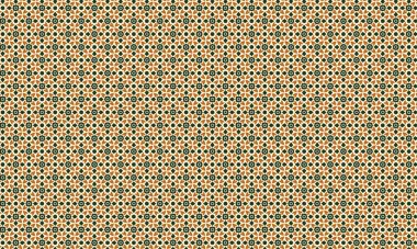 Simetrik bir düzende çiçek ve taç yaprağına benzer elementler içeren batik desenlerin tekstil, arka plan ve etnik tasarım için ideali tekrarlanması.