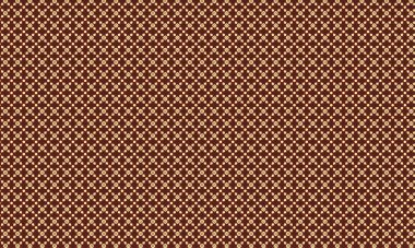 Simetrik bir düzende çiçek ve taç yaprağına benzer elementler içeren batik desenlerin tekstil, arka plan ve etnik tasarım için ideali tekrarlanması.