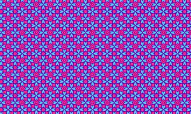 Simetrik bir düzende çiçek ve taç yaprağına benzer elementler içeren batik desenlerin tekstil, arka plan ve etnik tasarım için ideali tekrarlanması.