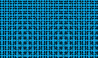 Simetrik bir düzende çiçek ve taç yaprağına benzer elementler içeren batik desenlerin tekstil, arka plan ve etnik tasarım için ideali tekrarlanması.