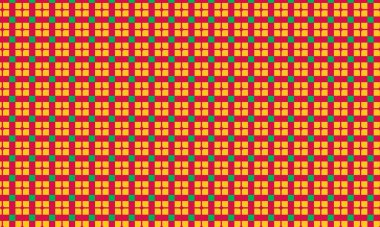 Elmas şekilleri ve geometrik elementleri içeren tekrarlanan batik tasarım tekstil baskıları, arka planlar ve etnik dekoratif sanatlar için mükemmel..