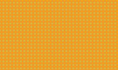 Şekillendirilmiş çiçek elementleri, dairesel aksanlar ve geometrik simetri içeren kusursuz batik desen, tekstil ve geleneksel tasarım için idealdir..