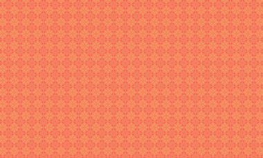 Şekillendirilmiş çiçek elementleri, dairesel aksanlar ve geometrik simetri içeren kusursuz batik desen, tekstil ve geleneksel tasarım için idealdir..