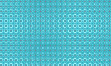 Şekillendirilmiş çiçek elementleri, dairesel aksanlar ve geometrik simetri içeren kusursuz batik desen, tekstil ve geleneksel tasarım için idealdir..