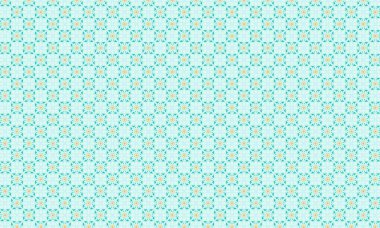 Şekillendirilmiş çiçek elementleri, dairesel aksanlar ve geometrik simetri içeren kusursuz batik desen, tekstil ve geleneksel tasarım için idealdir..