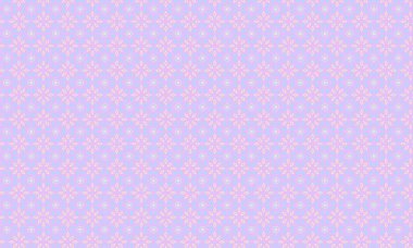 Şekillendirilmiş çiçek elementleri, dairesel aksanlar ve geometrik simetri içeren kusursuz batik desen, tekstil ve geleneksel tasarım için idealdir..