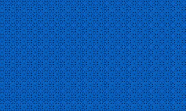 Şekillendirilmiş çiçek elementleri, dairesel aksanlar ve geometrik simetri içeren kusursuz batik desen, tekstil ve geleneksel tasarım için idealdir..