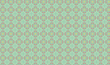 Şekillendirilmiş çiçek elementleri, dairesel aksanlar ve geometrik simetri içeren kusursuz batik desen, tekstil ve geleneksel tasarım için idealdir..