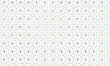 Şekillendirilmiş çiçek elementleri, dairesel aksanlar ve geometrik simetri içeren kusursuz batik desen, tekstil ve geleneksel tasarım için idealdir..