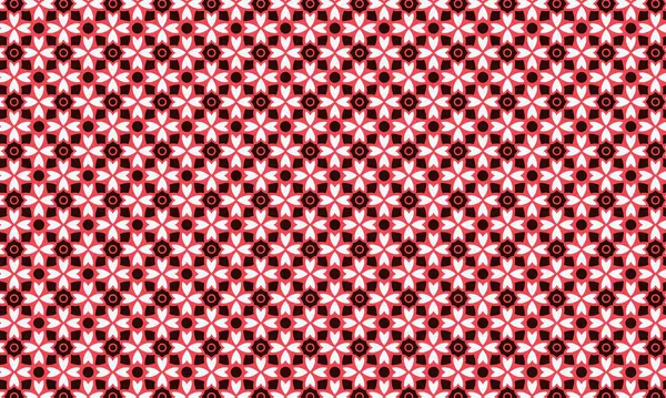 Simetrik bir düzende çiçek ve taç yaprağına benzer elementler içeren batik desenlerin tekstil, arka plan ve etnik tasarım için ideali tekrarlanması.