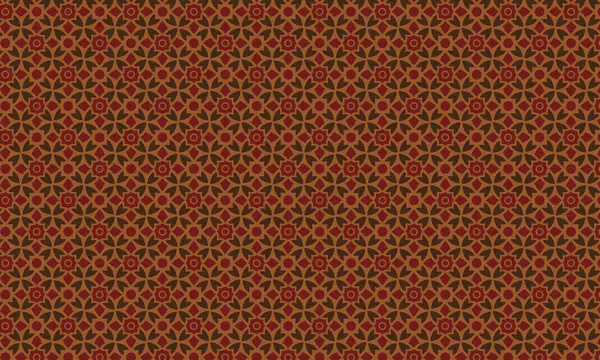 Simetrik bir düzende çiçek ve taç yaprağına benzer elementler içeren batik desenlerin tekstil, arka plan ve etnik tasarım için ideali tekrarlanması.