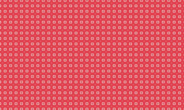 Basit dairesel çiçek motifleri ve noktalı aksanlar içeren kusursuz batik desen, tekstil, el işi ve geleneksel dekoratif tasarım için idealdir..