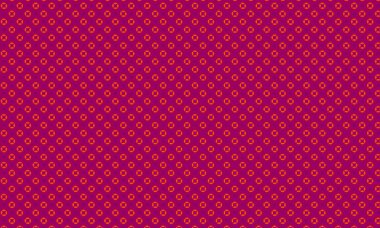 Basit dairesel çiçek motifleri ve noktalı aksanlar içeren kusursuz batik desen, tekstil, el işi ve geleneksel dekoratif tasarım için idealdir..