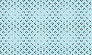 Basit dairesel çiçek motifleri ve noktalı aksanlar içeren kusursuz batik desen, tekstil, el işi ve geleneksel dekoratif tasarım için idealdir..